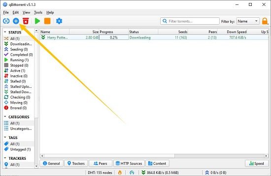 add file to qbittorrent