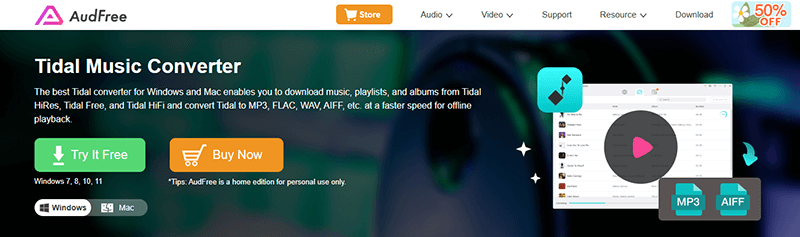 audfree tidal music converter