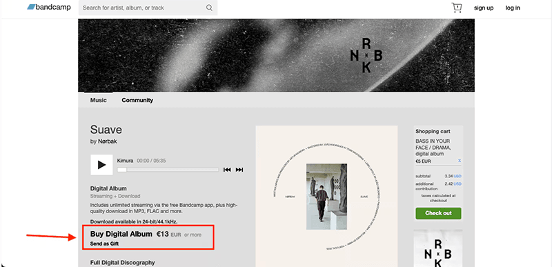bandcamp choose buy