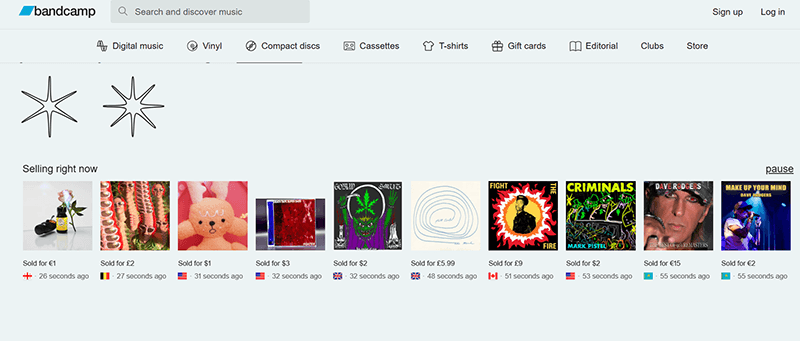 bandcamp search track