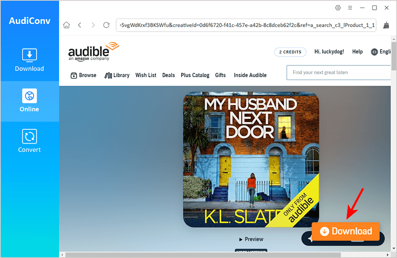 search for audible audibook