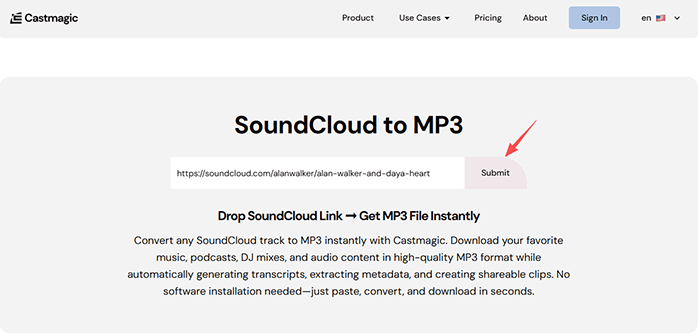 castmagic soundcloud to mp3