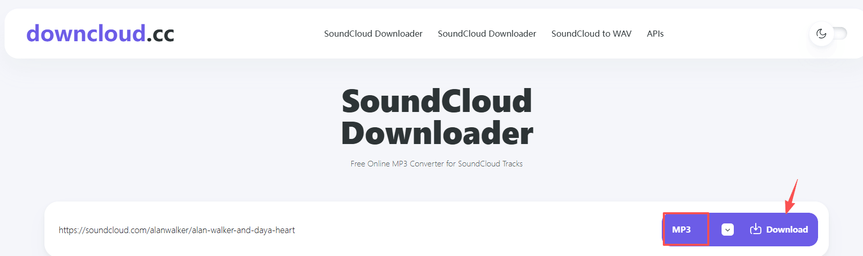 downcloud soundcloud to mp3