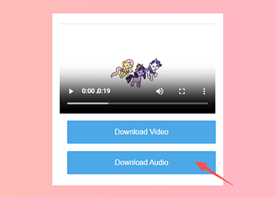 download audio via savetumblr