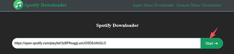 download spotify playlist via spodownloader