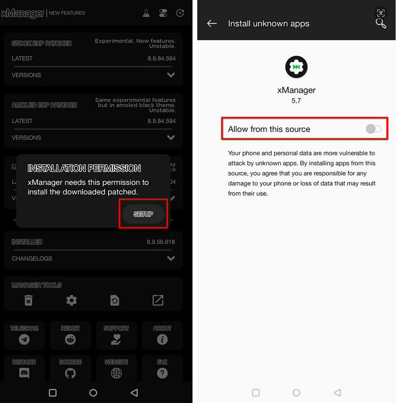 download xmanager spotify apk
