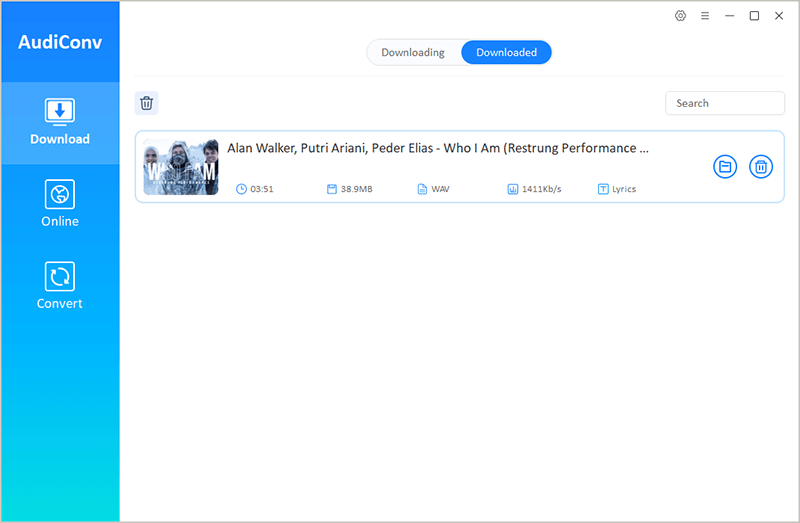 downloaded youtube wav