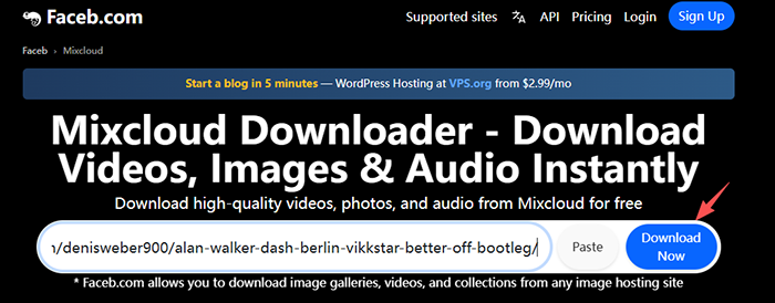 faceb mixcloud downloader