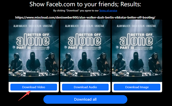 faceb mixcloud downloader
