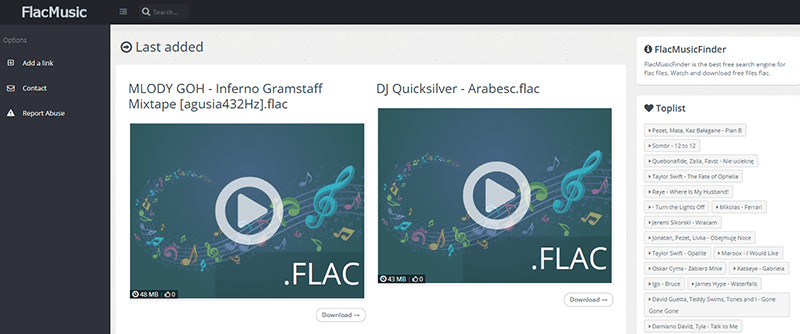 FLAC Music Finder