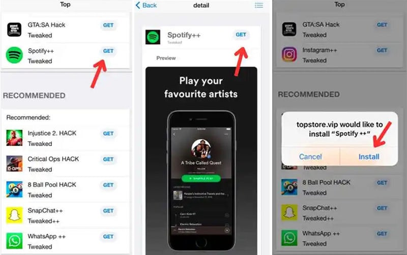 get spotify from topstore