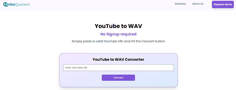 HireQuotient YouTube to WAV