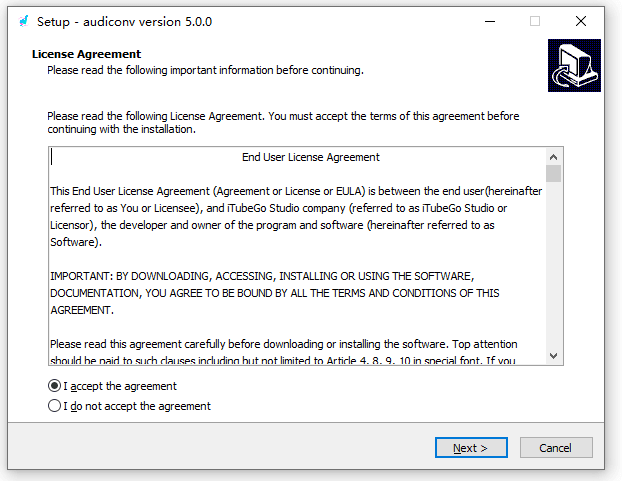 install audiconv