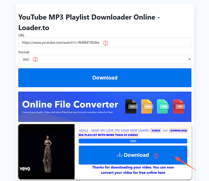 loader youtube to wav