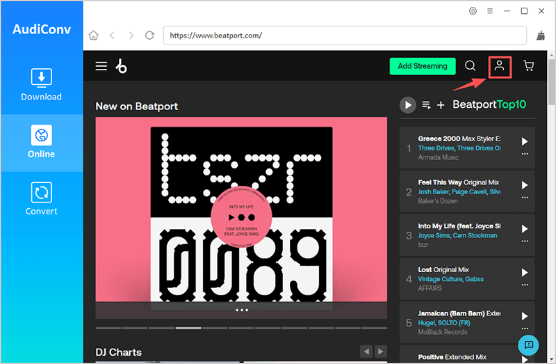 login beatport account