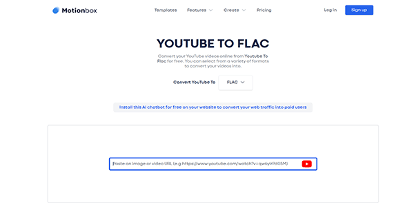motionbox youtube to flac