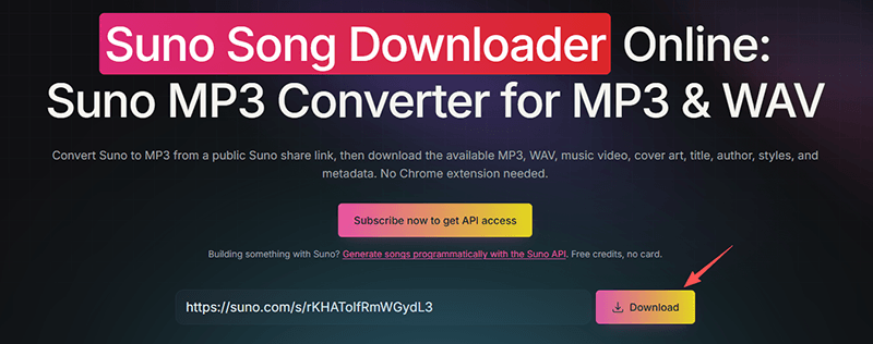musicapi suno song downloader