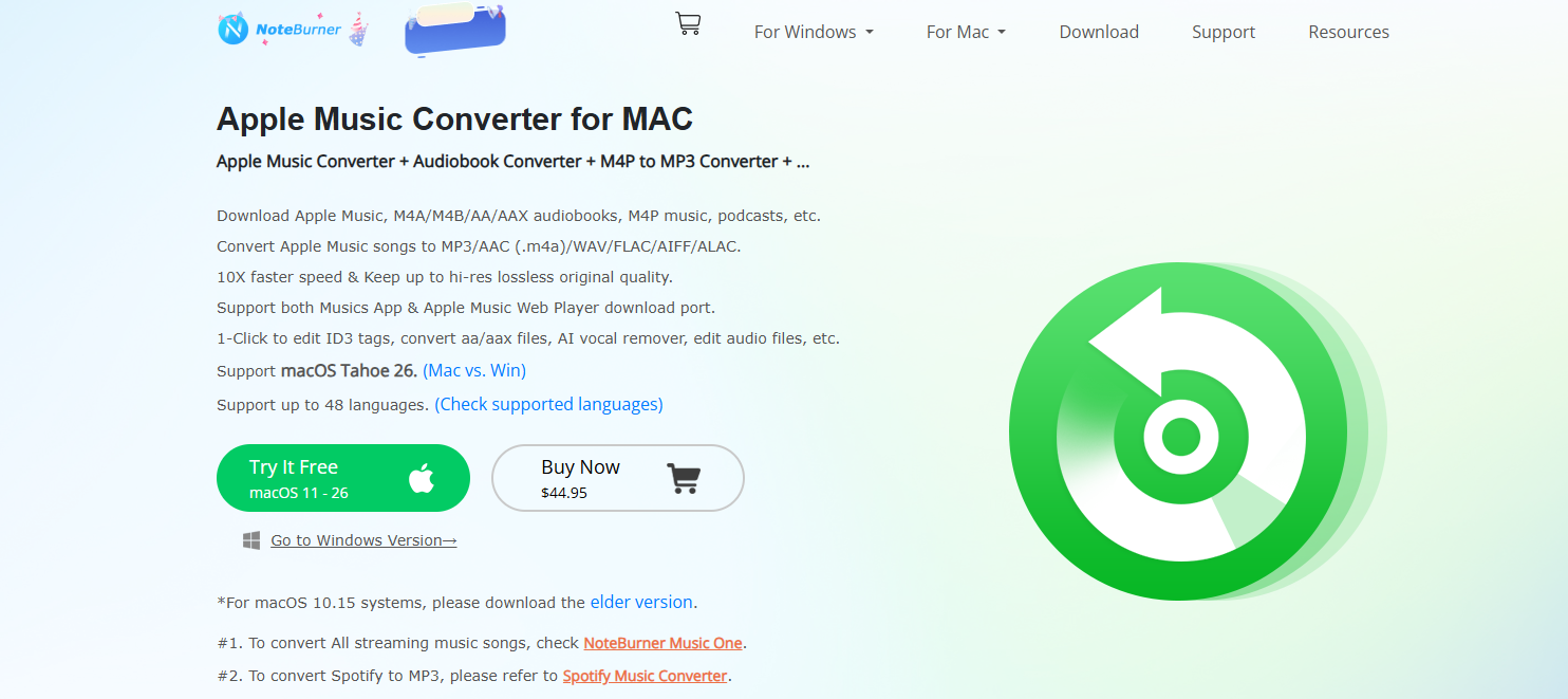 noteburner audio converter