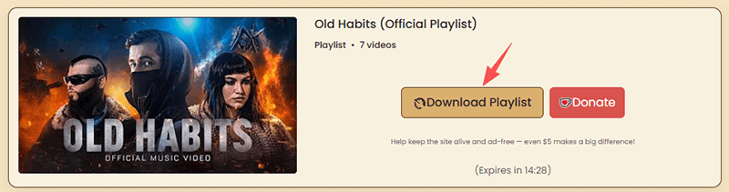 oneforalldownloader download playlist