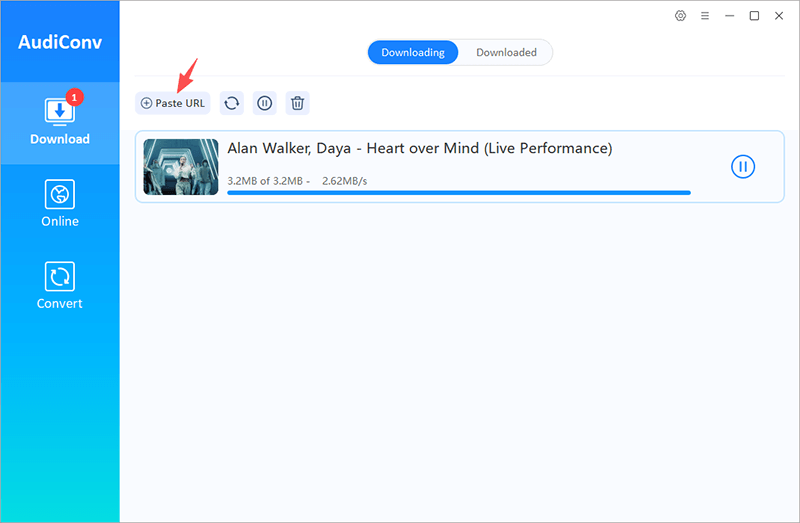 paste youtube video url