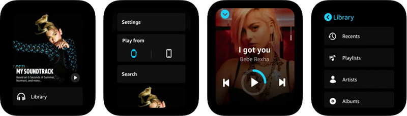 play amazon app on apple watch
