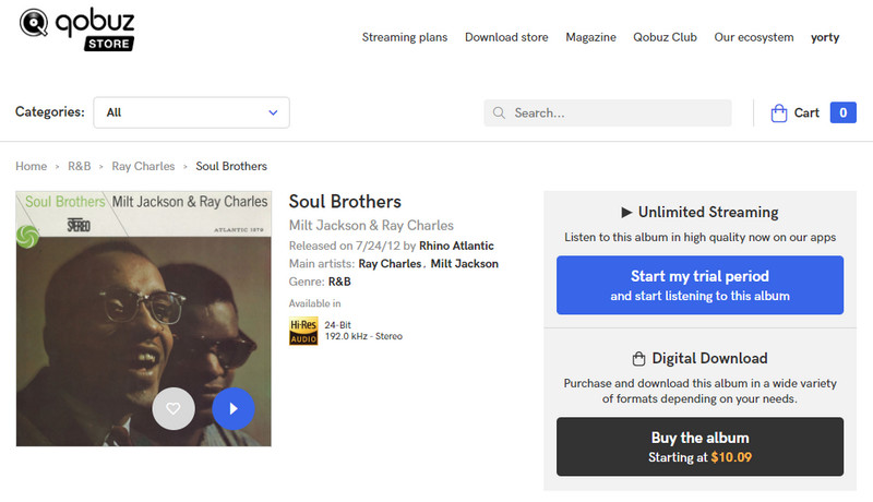 purchase qobuz album