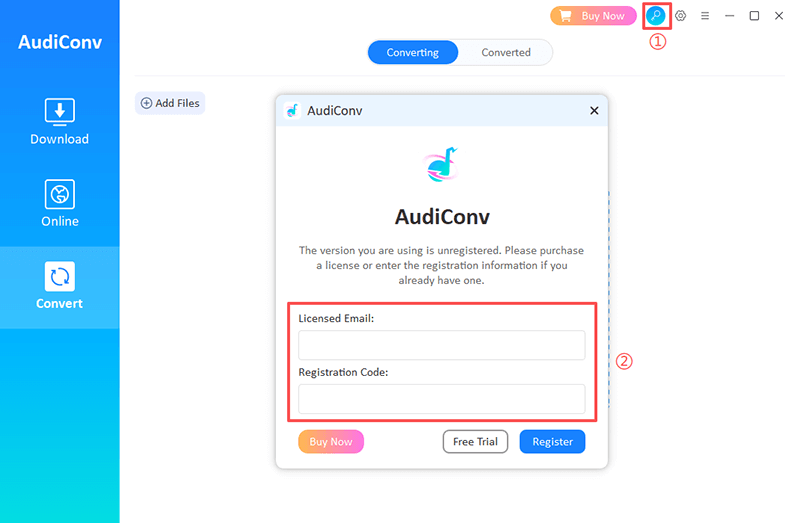 register audiconv