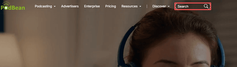 search for podcast from podbean