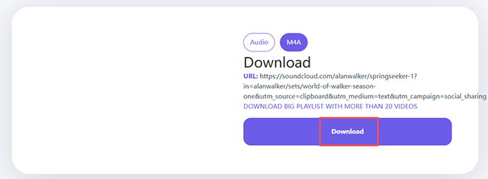soundcloudrips to m4a