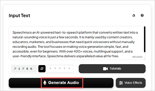 speechma generate audio