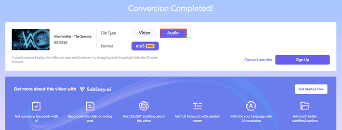 subeasy download audio