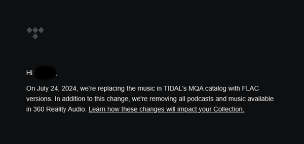 tidal dropping mqa