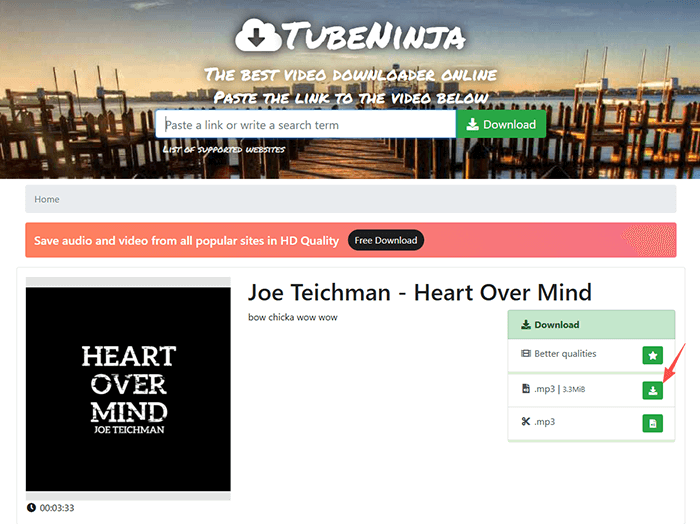 TubeNinja Bandcamp Downloader