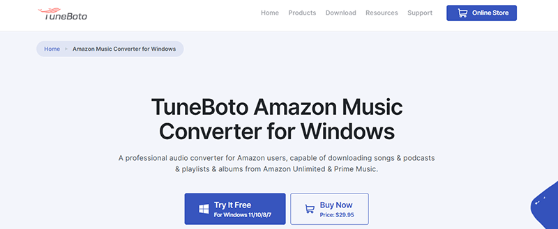 tuneboto amazon music converter