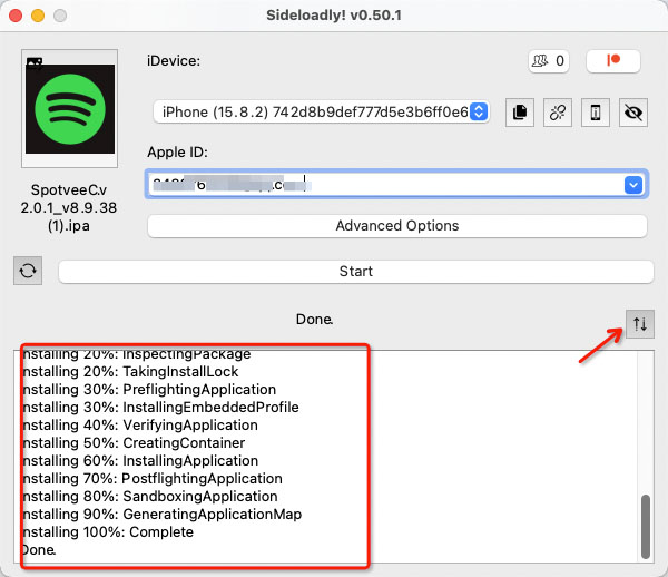verify eevee spotify ipa